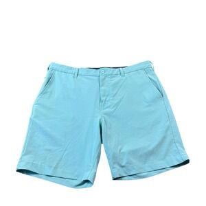 Mizzen + Main Teal Helmsman Performance Men's Chino Short Size 36